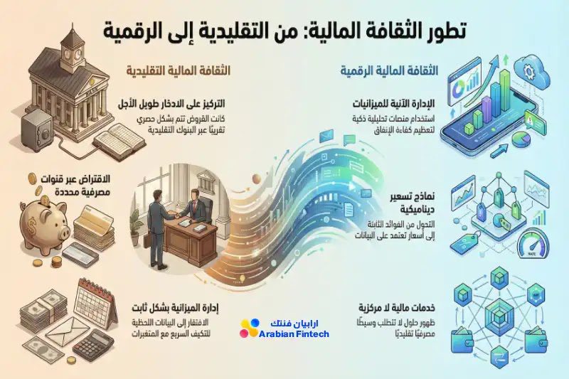 التحول من الثقافة المالية التقليدية إلى الرقمية