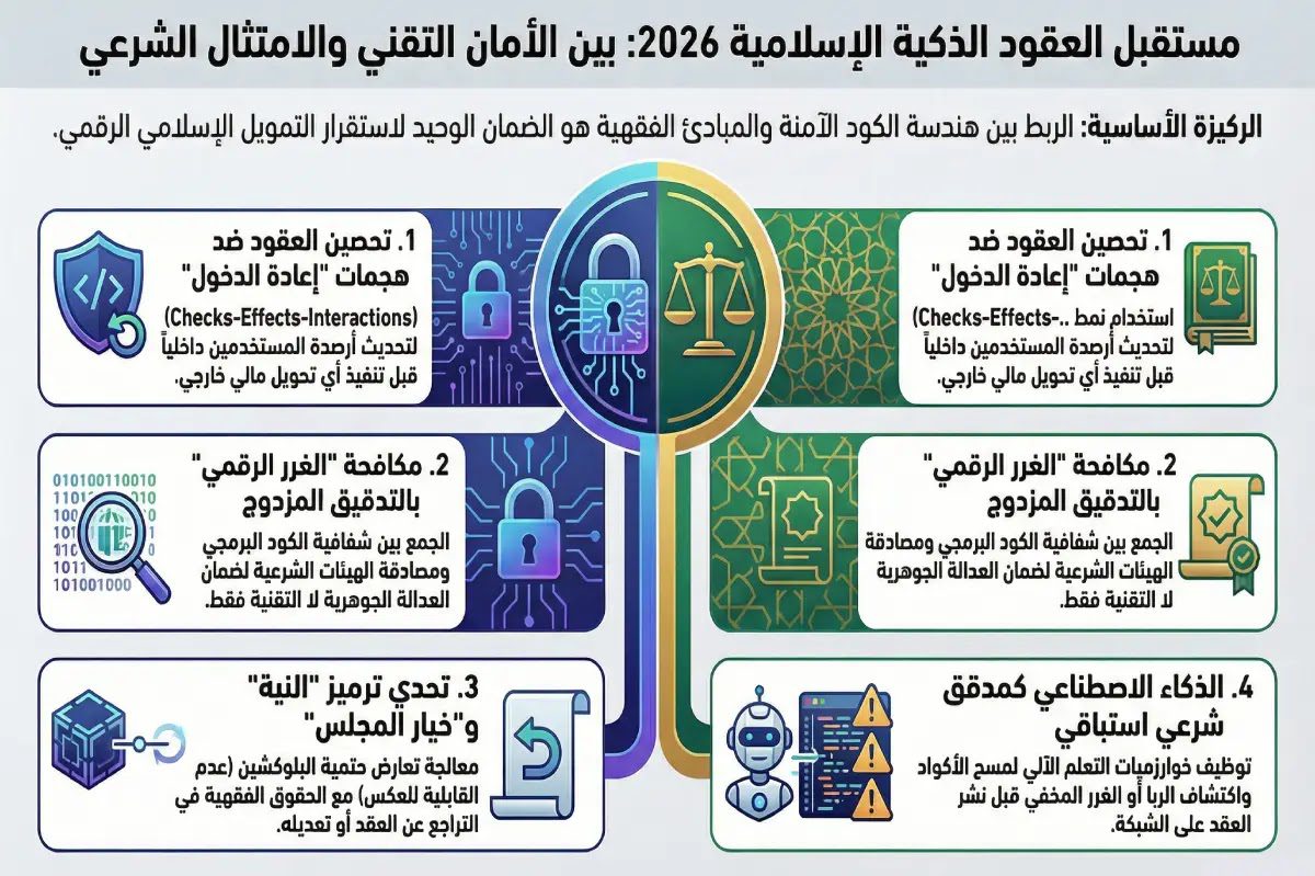 تحديات حول العقود الذكية الإسلامية 2026 والحلول المقترحة