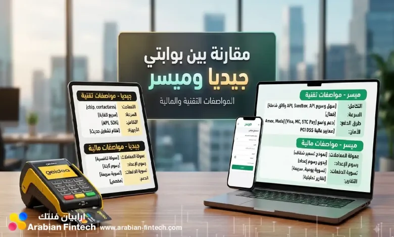 مقارنة بين بوابتي جيديا وميسر المواصفات التقنية والمالية مقارنة بين بوابتي جيديا وميسر المواصفات التقنية والمالية