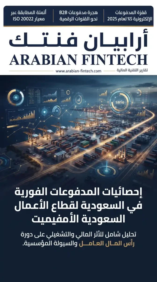الملخص البصري لتقرير إحصائيات المدفوعات الفورية في السعودية 1